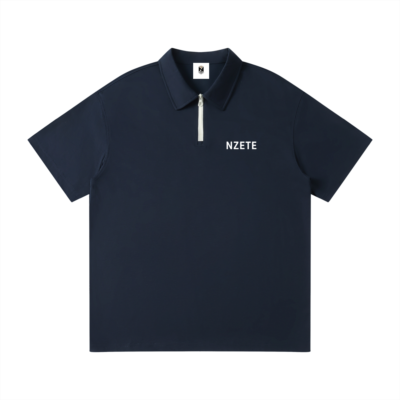 Unisex Quarter-Zip Polo Shirt