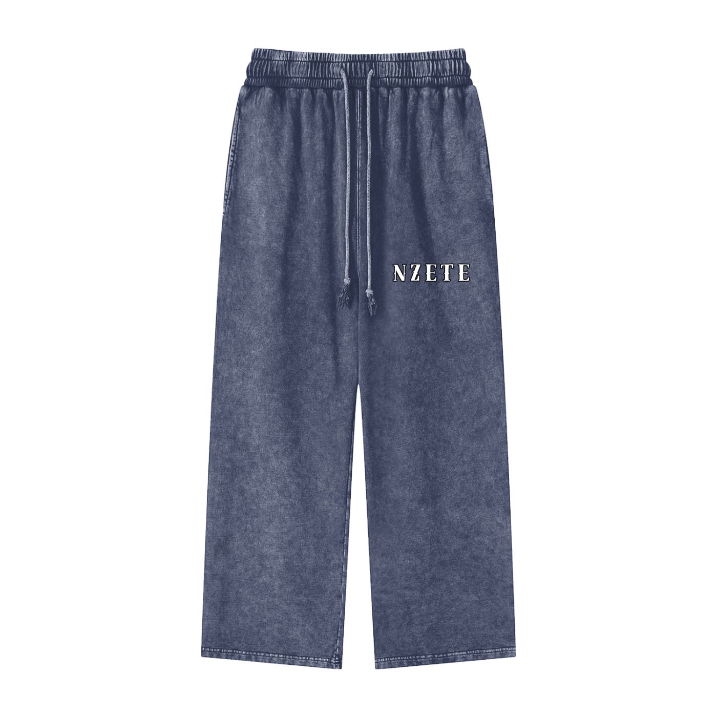 Snow Washed Straight Leg Pants