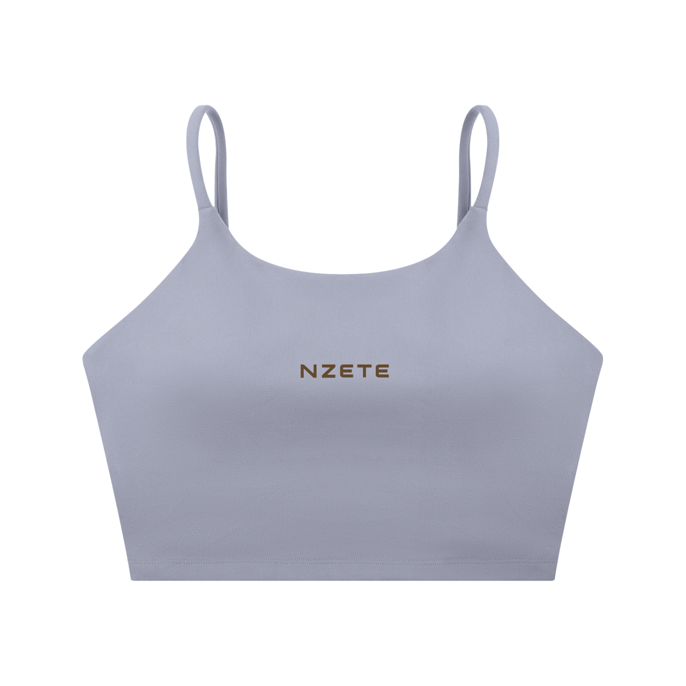 NZETE Women's Spaghetti Strap Yoga Sports Bra | Bodycon Crop