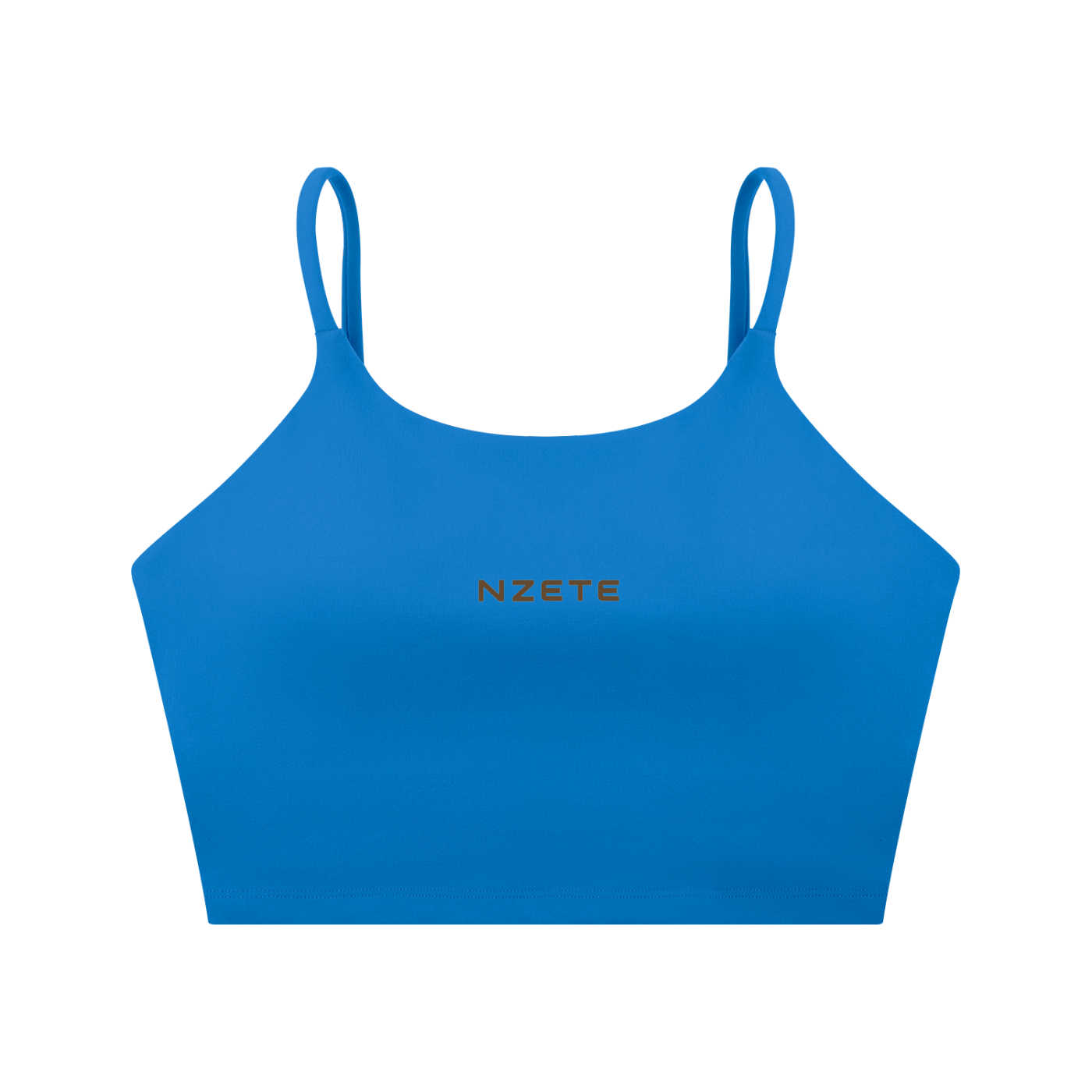 NZETE Women's Spaghetti Strap Yoga Sports Bra | Bodycon Crop
