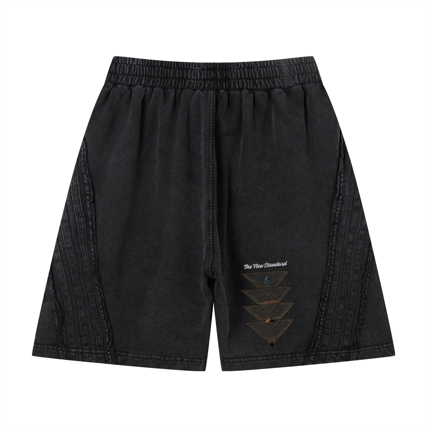 Unisex Vintage Wash Raw Edge Shorts