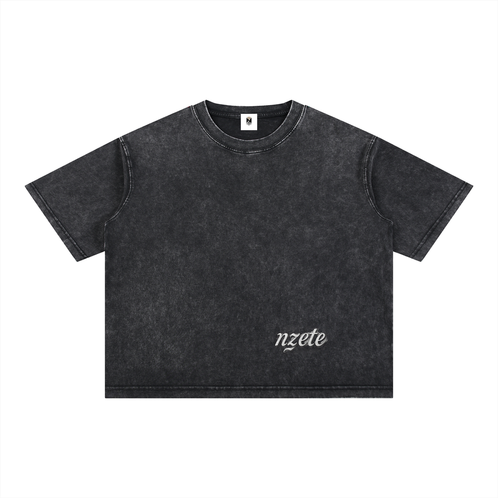 Mineral Wash Boxy Cotton T-Shirt