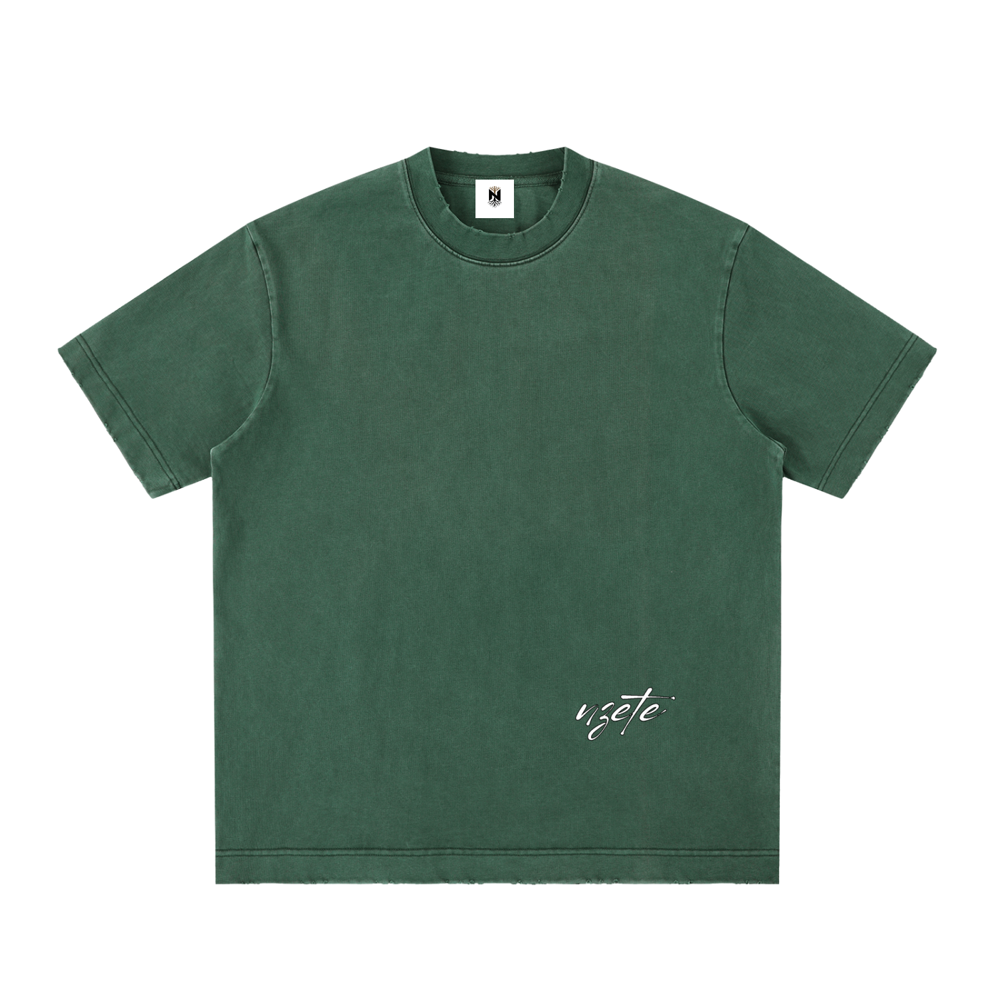 Heavyweight Vintage Washed Frayed T-Shirt