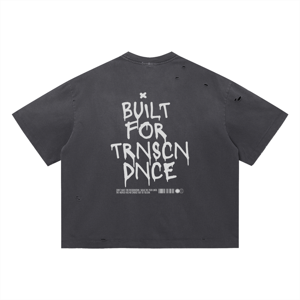 Vintage Washed Distressed Boxy Oversized T-Shirt