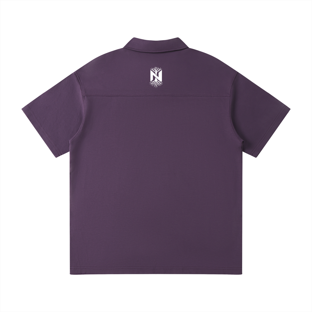 Unisex Quarter-Zip Polo Shirt