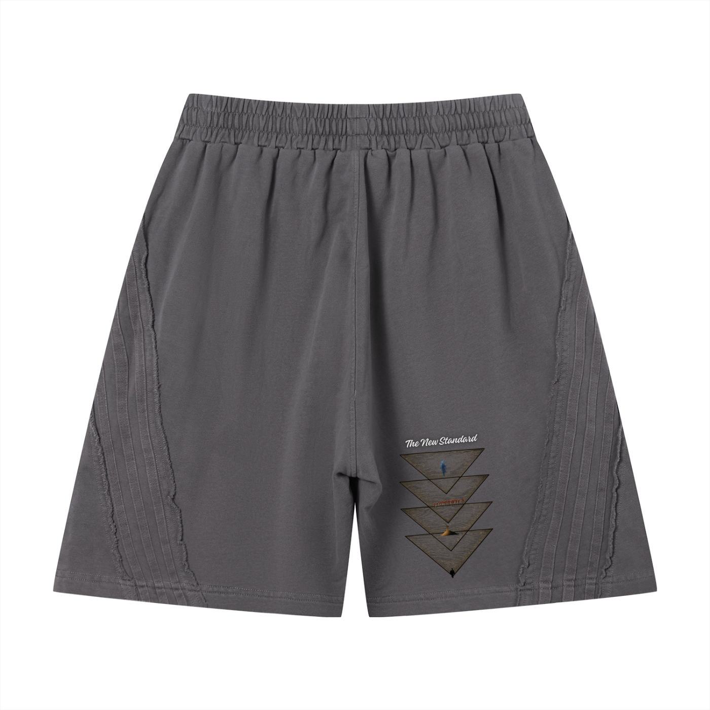 Unisex Vintage Wash Raw Edge Shorts