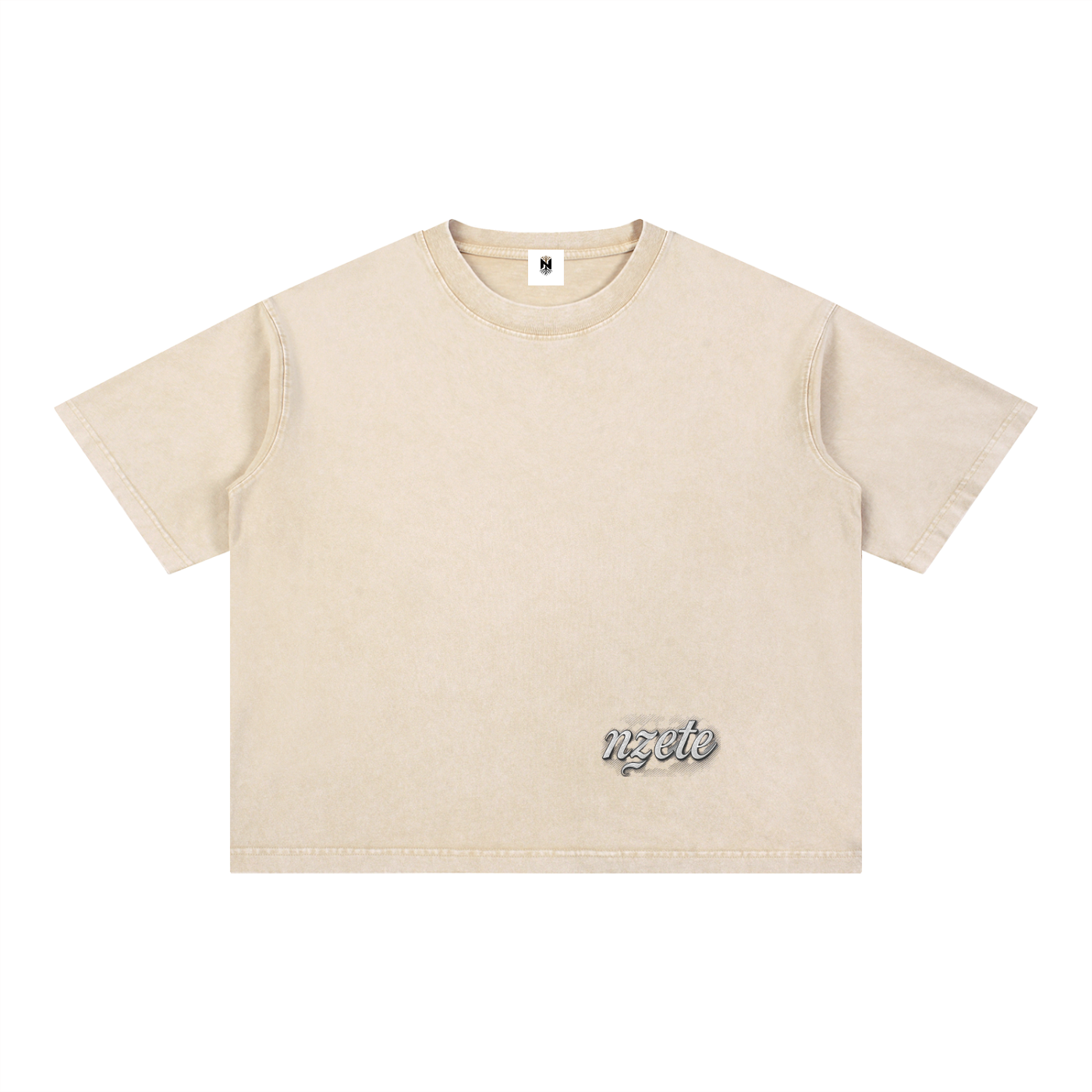 Mineral Wash Boxy Cotton T-Shirt