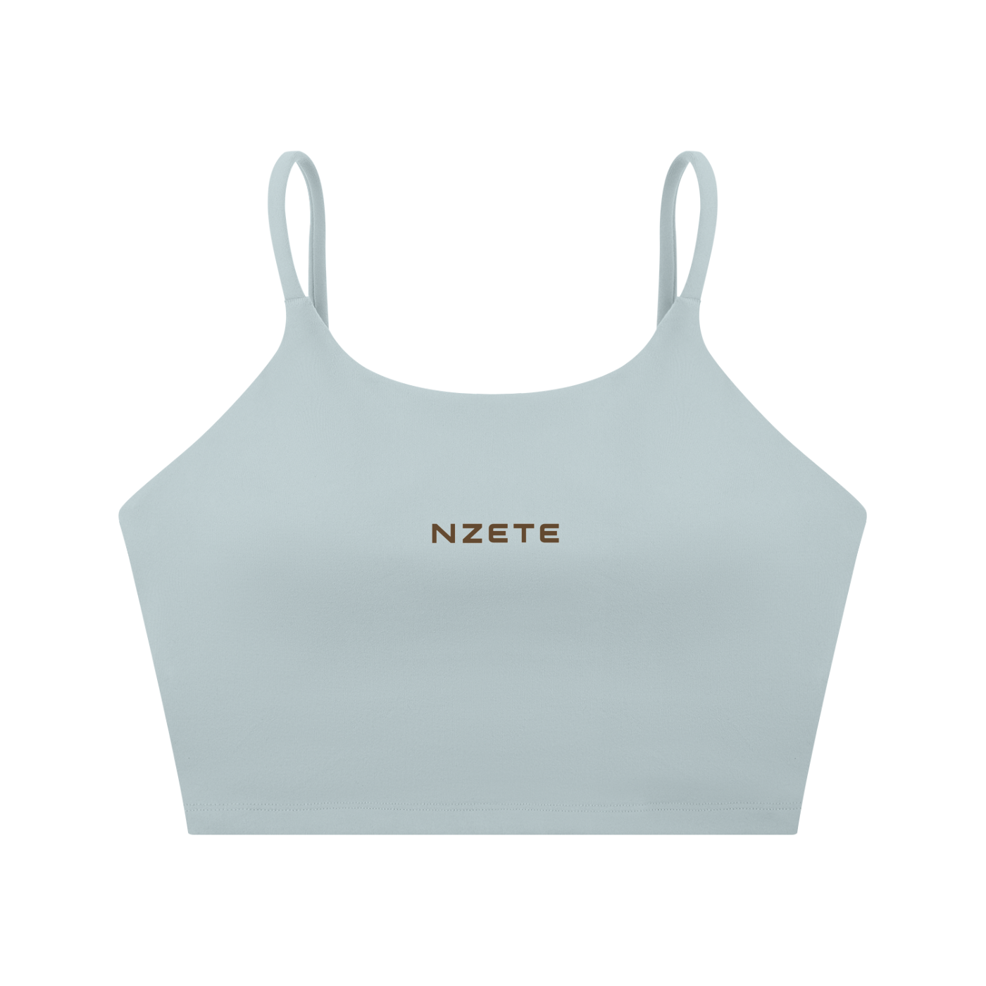 NZETE Women's Spaghetti Strap Yoga Sports Bra | Bodycon Crop