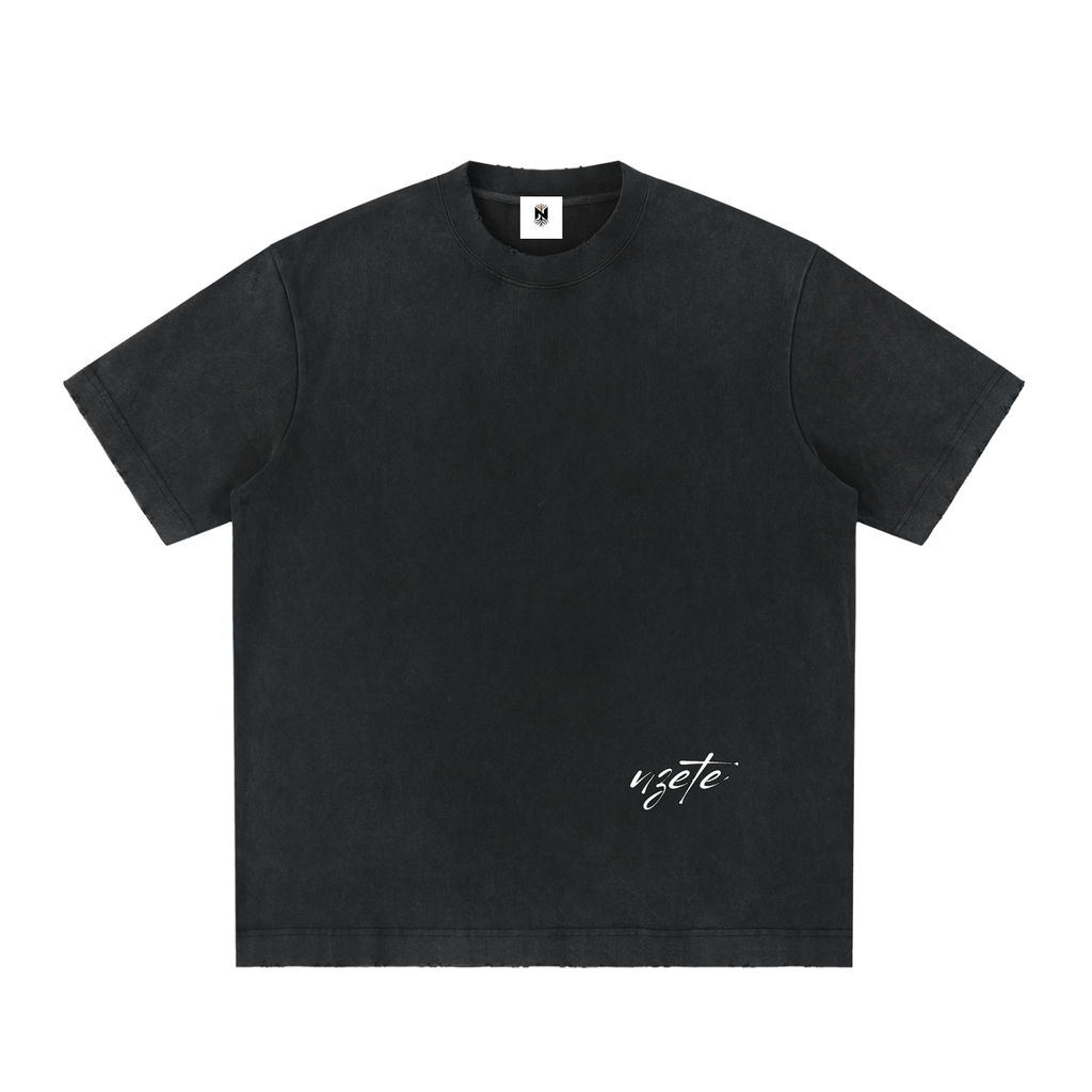 Heavyweight Vintage Washed Frayed T-Shirt