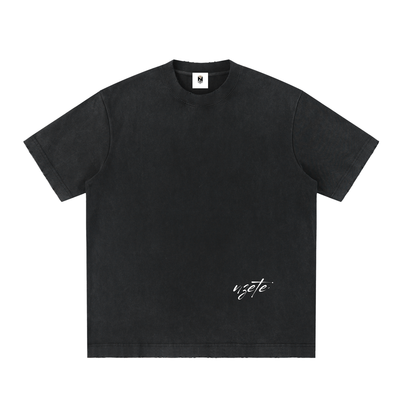 Heavyweight Vintage Washed Frayed T-Shirt