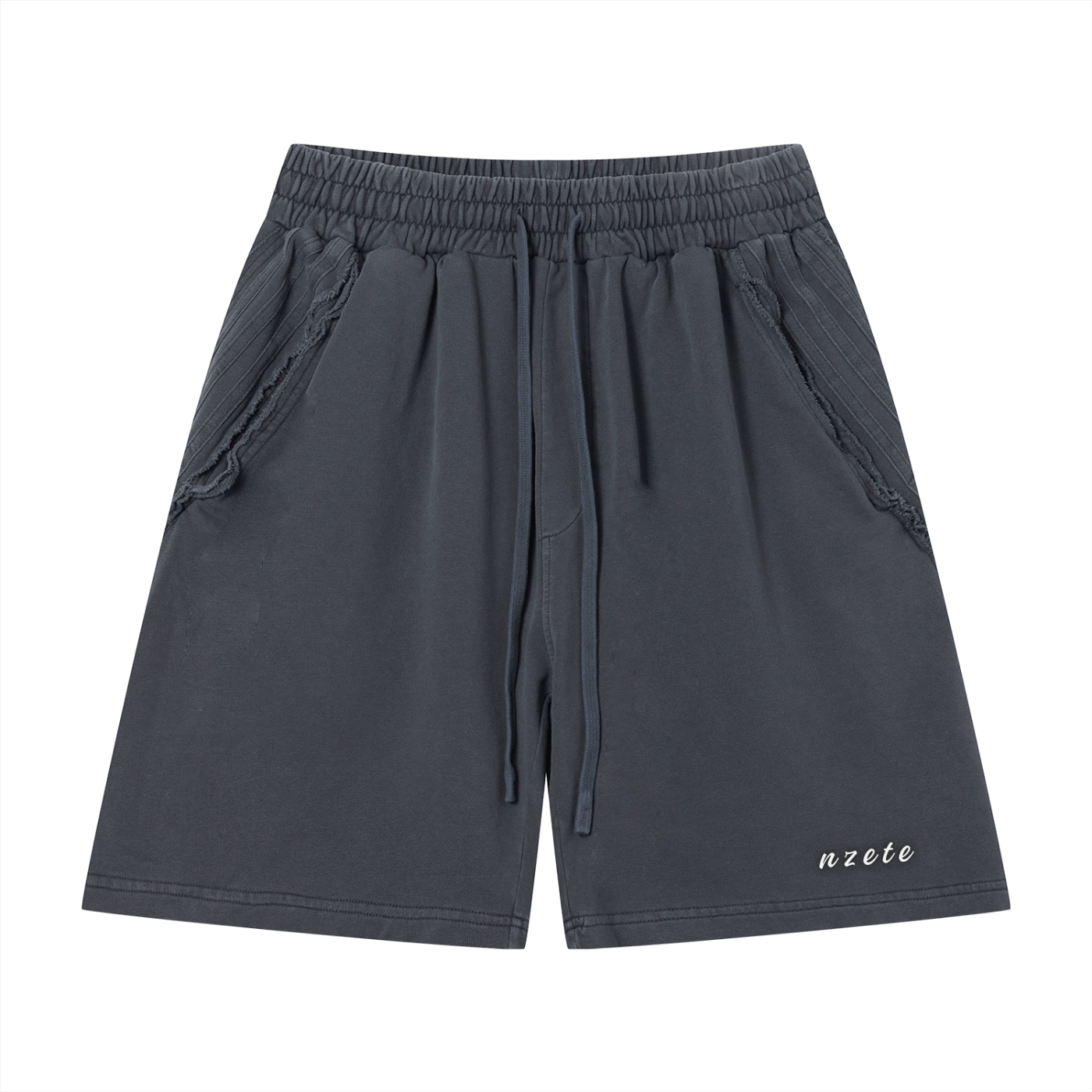 Unisex Vintage Wash Raw Edge Shorts
