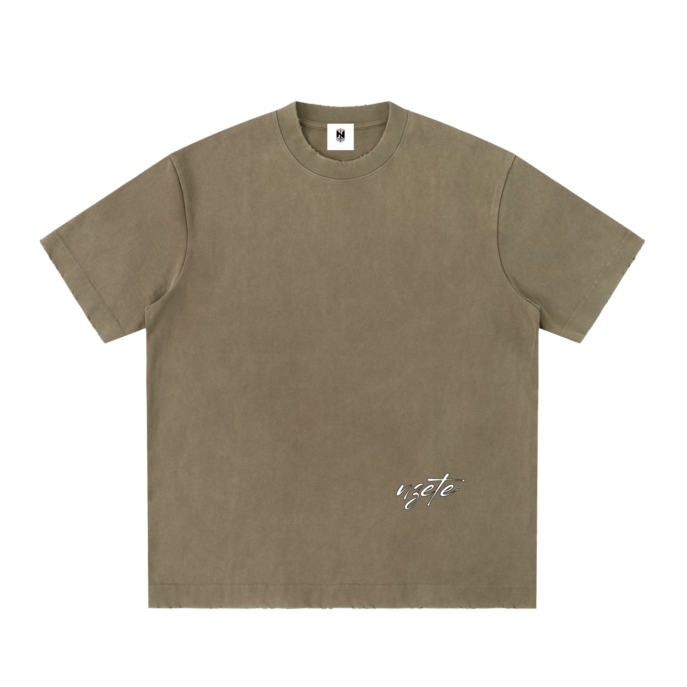 Heavyweight Vintage Washed Frayed T-Shirt