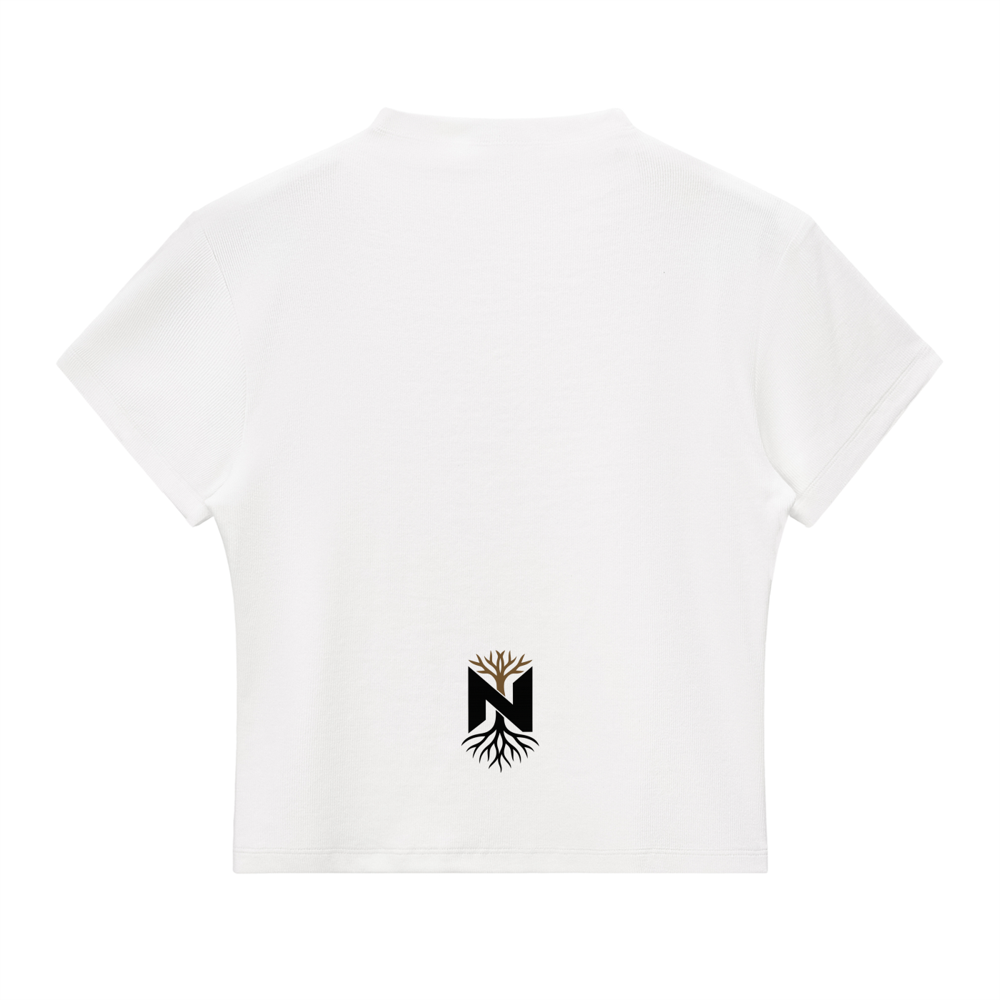 NZETE Women's Essential Slim Fit Mock Neck T-Shirt | Bodycon Crop