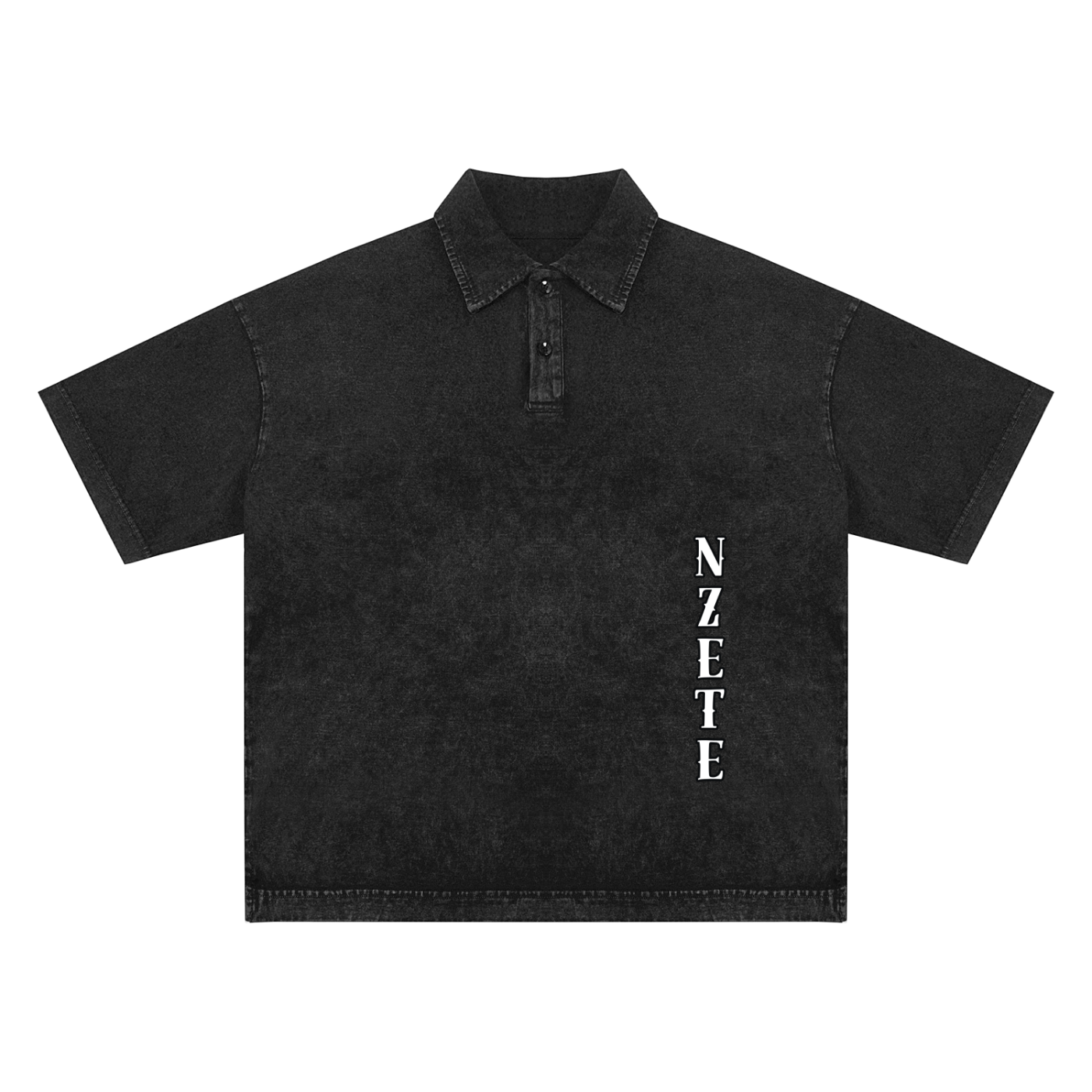 Heavyweight Snow-Washed Polo T-Shirt