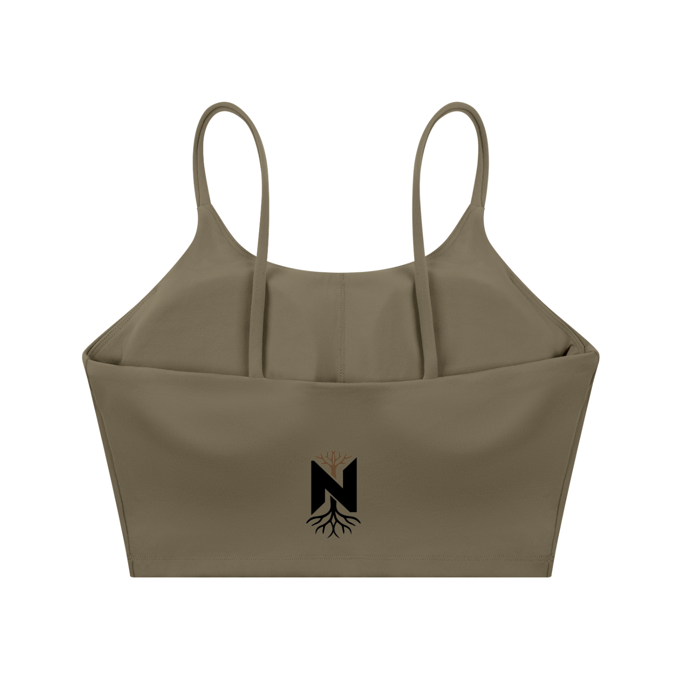 NZETE Women's Spaghetti Strap Yoga Sports Bra | Bodycon Crop