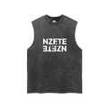 Snow Washed Frayed Hem Tank Top