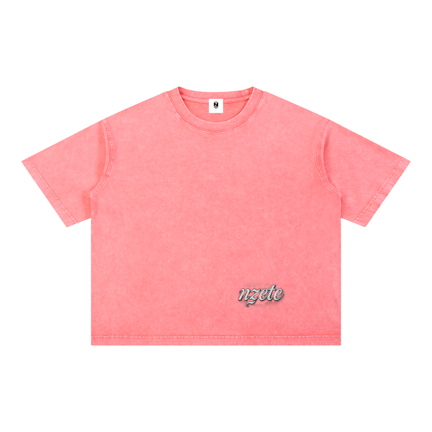 Mineral Wash Boxy Cotton T-Shirt