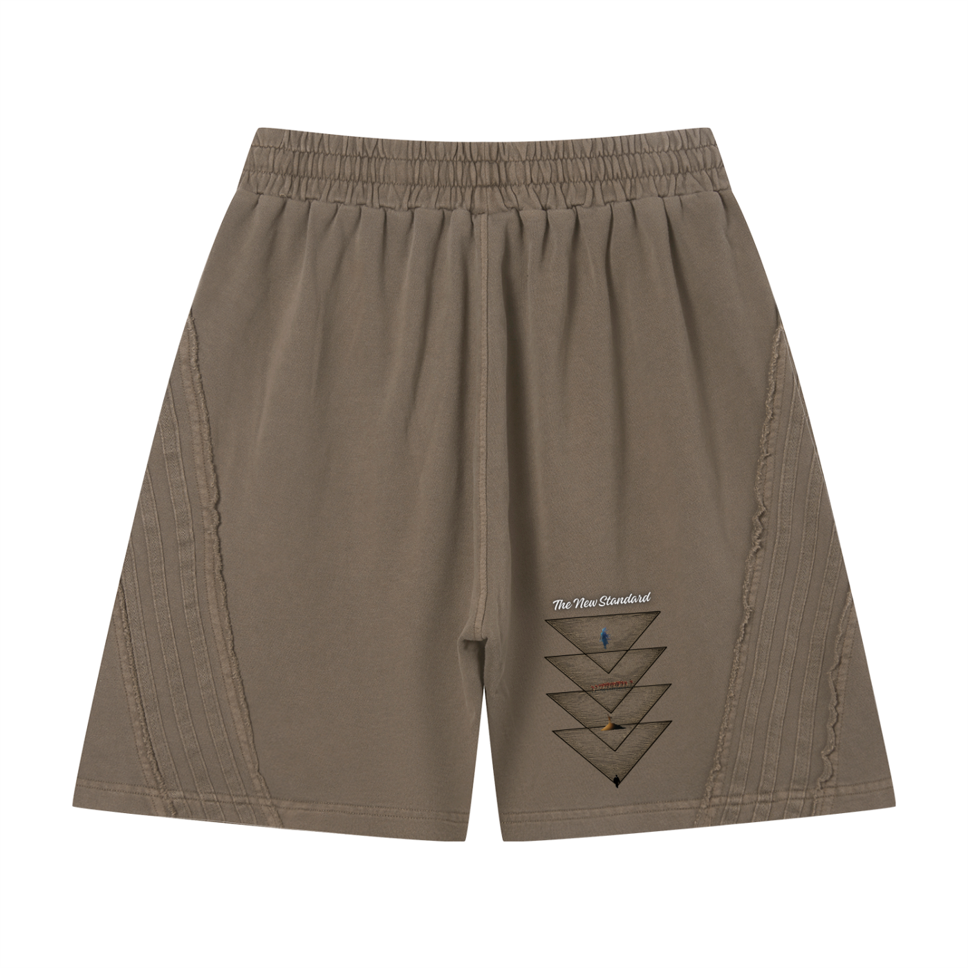 Unisex Vintage Wash Raw Edge Shorts