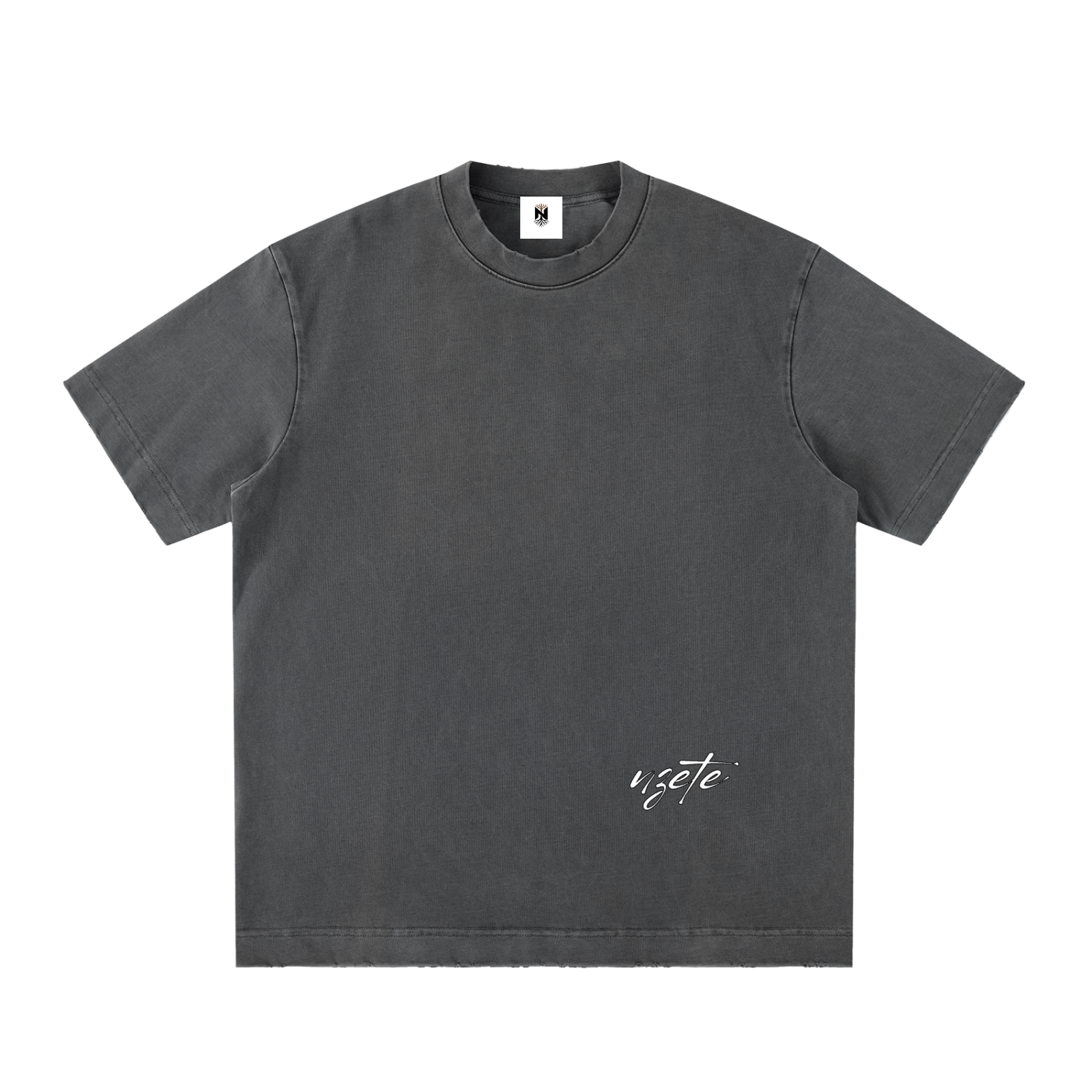 Heavyweight Vintage Washed Frayed T-Shirt