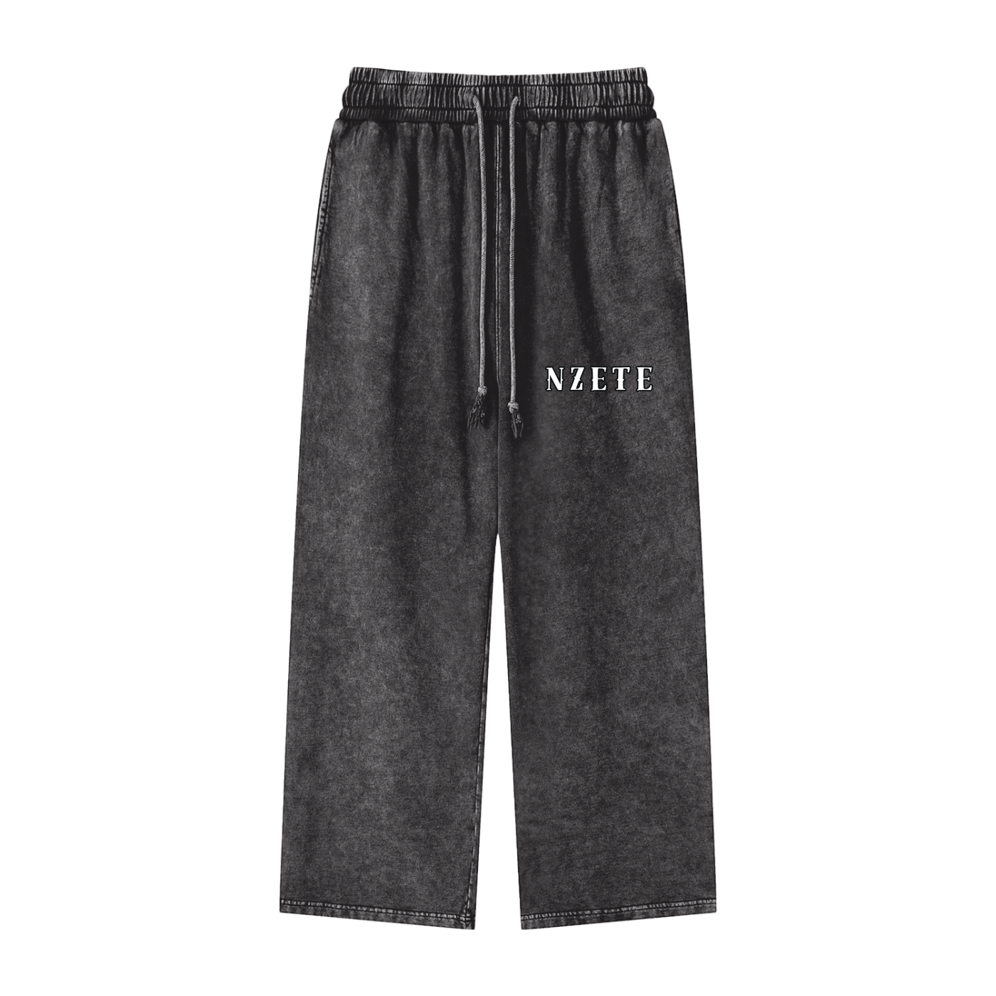 Snow Washed Straight Leg Pants