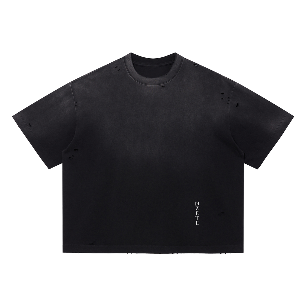 Vintage Washed Distressed Boxy Oversized T-Shirt