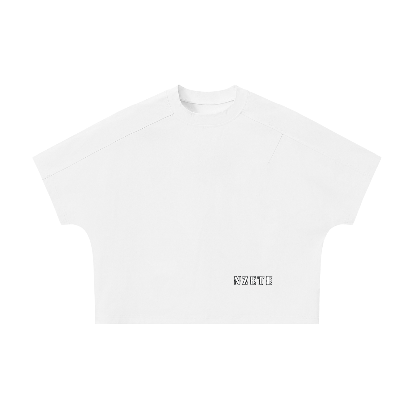 Unisex Boxy Tonal Paneling T-Shirt