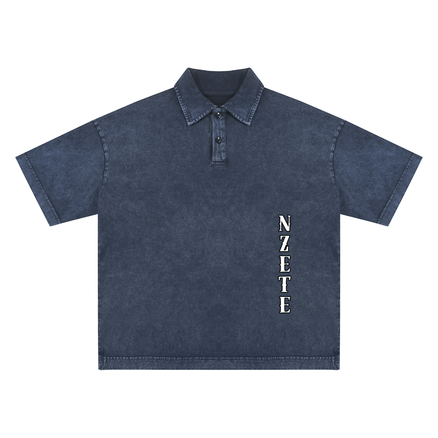 Heavyweight Snow-Washed Polo T-Shirt
