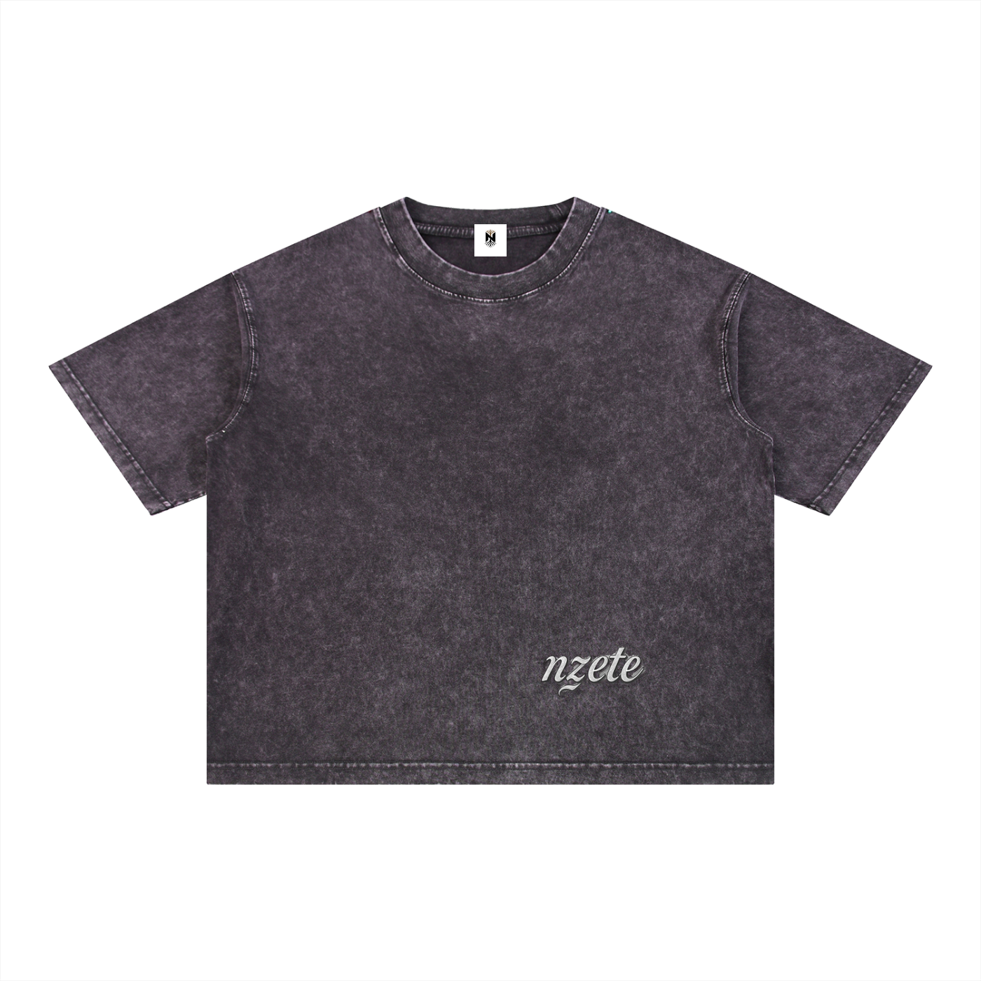 Mineral Wash Boxy Cotton T-Shirt