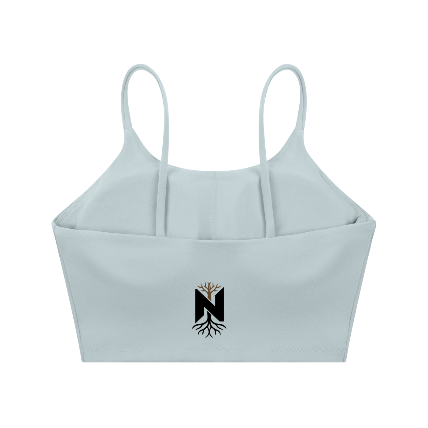 NZETE Women's Spaghetti Strap Yoga Sports Bra | Bodycon Crop