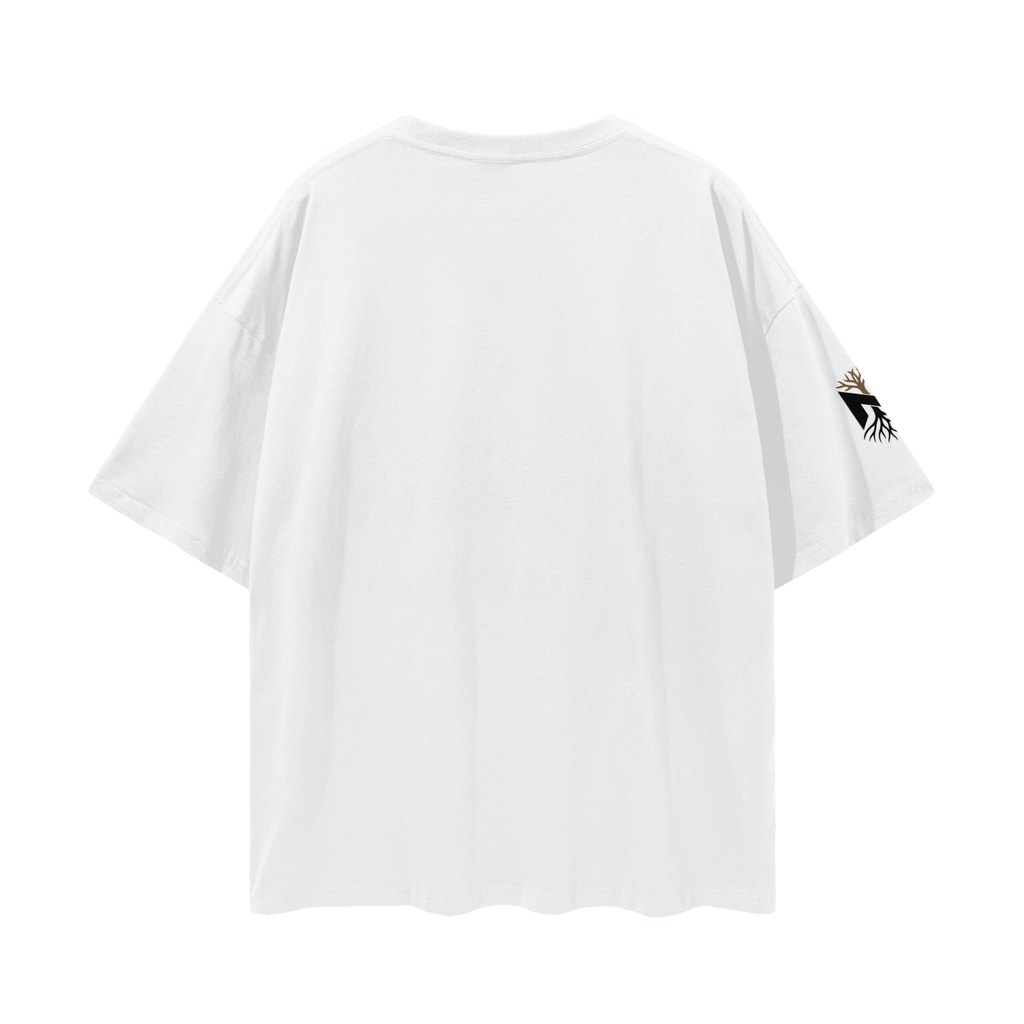 NZETE Streetwear Loose Drop Shoulder T-Shirt | Unisex 100% Cotton