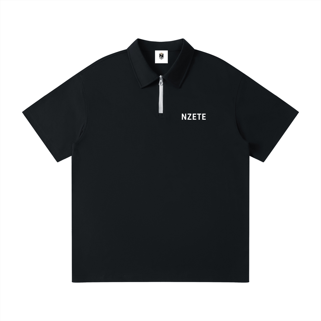 Unisex Quarter-Zip Polo Shirt