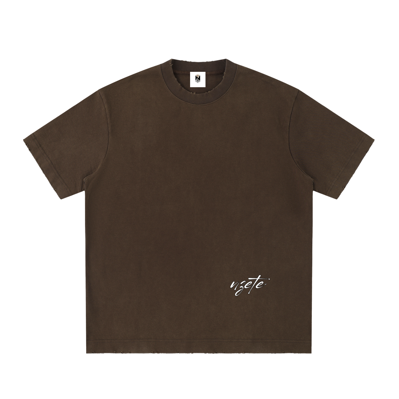 Heavyweight Vintage Washed Frayed T-Shirt