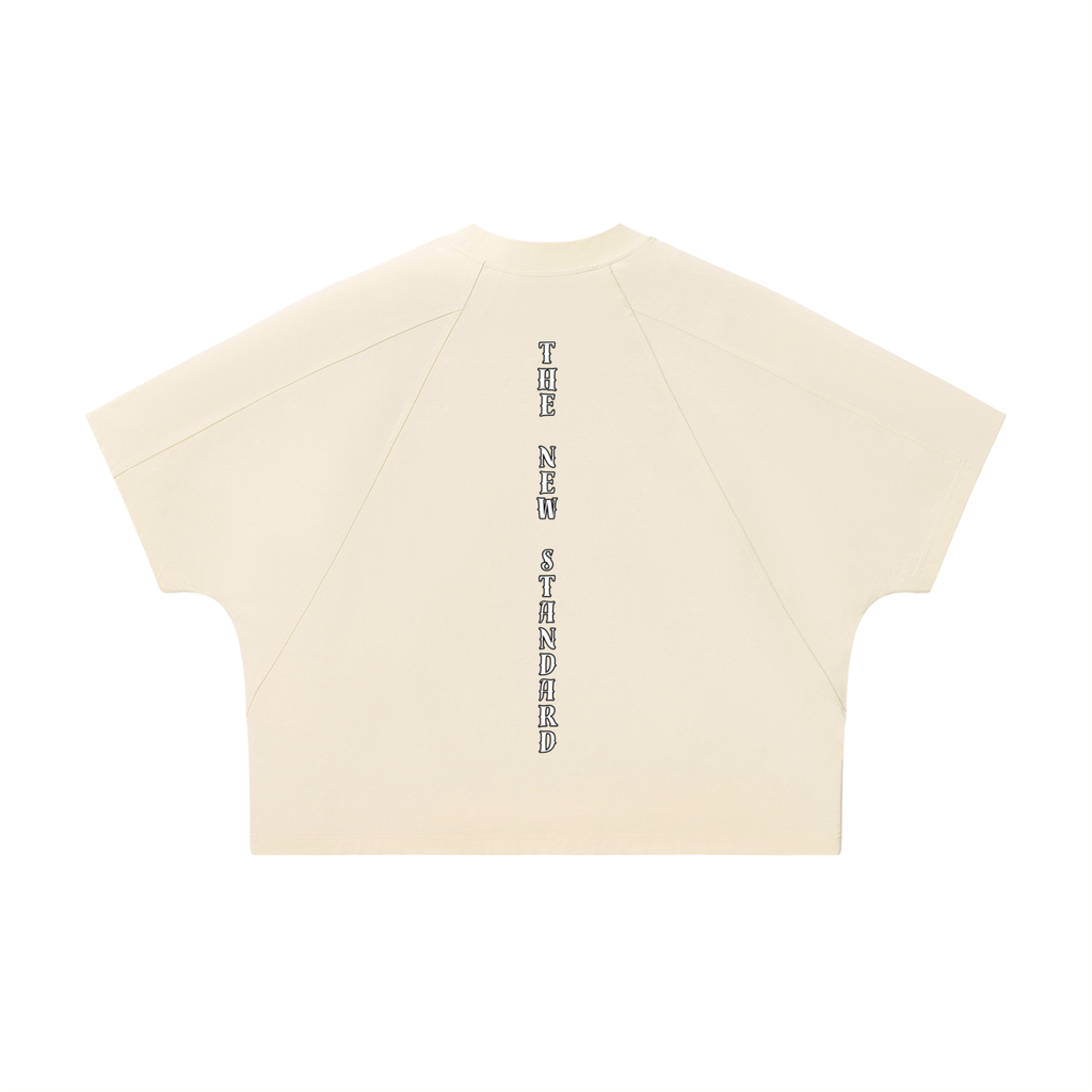 Unisex Boxy Tonal Paneling T-Shirt