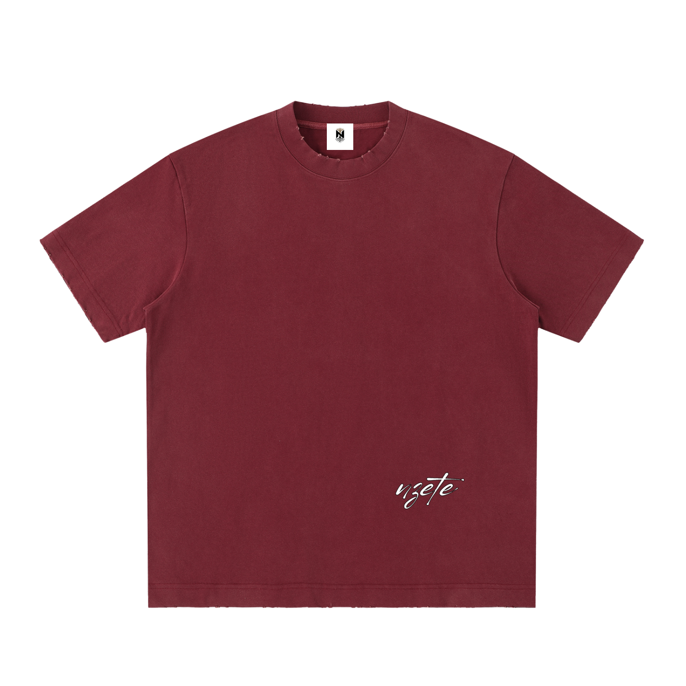 Heavyweight Vintage Washed Frayed T-Shirt