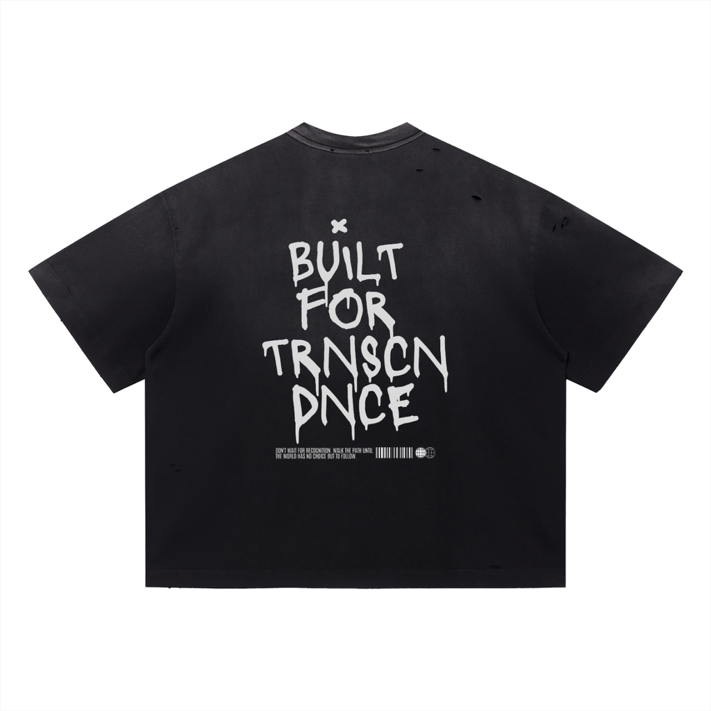 Vintage Washed Distressed Boxy Oversized T-Shirt