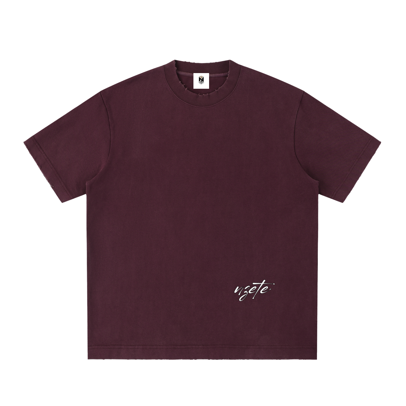 Heavyweight Vintage Washed Frayed T-Shirt