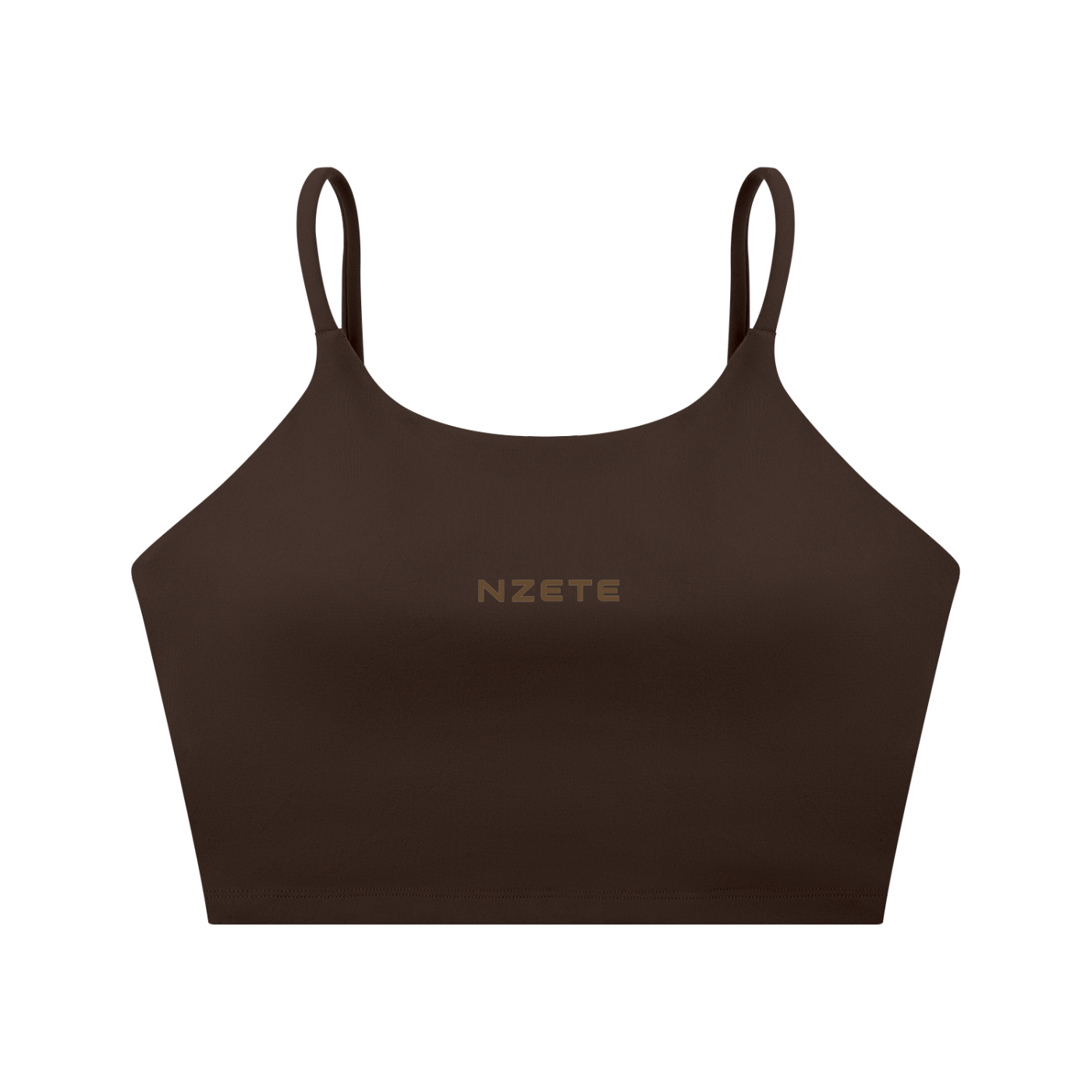 NZETE Women's Spaghetti Strap Yoga Sports Bra | Bodycon Crop