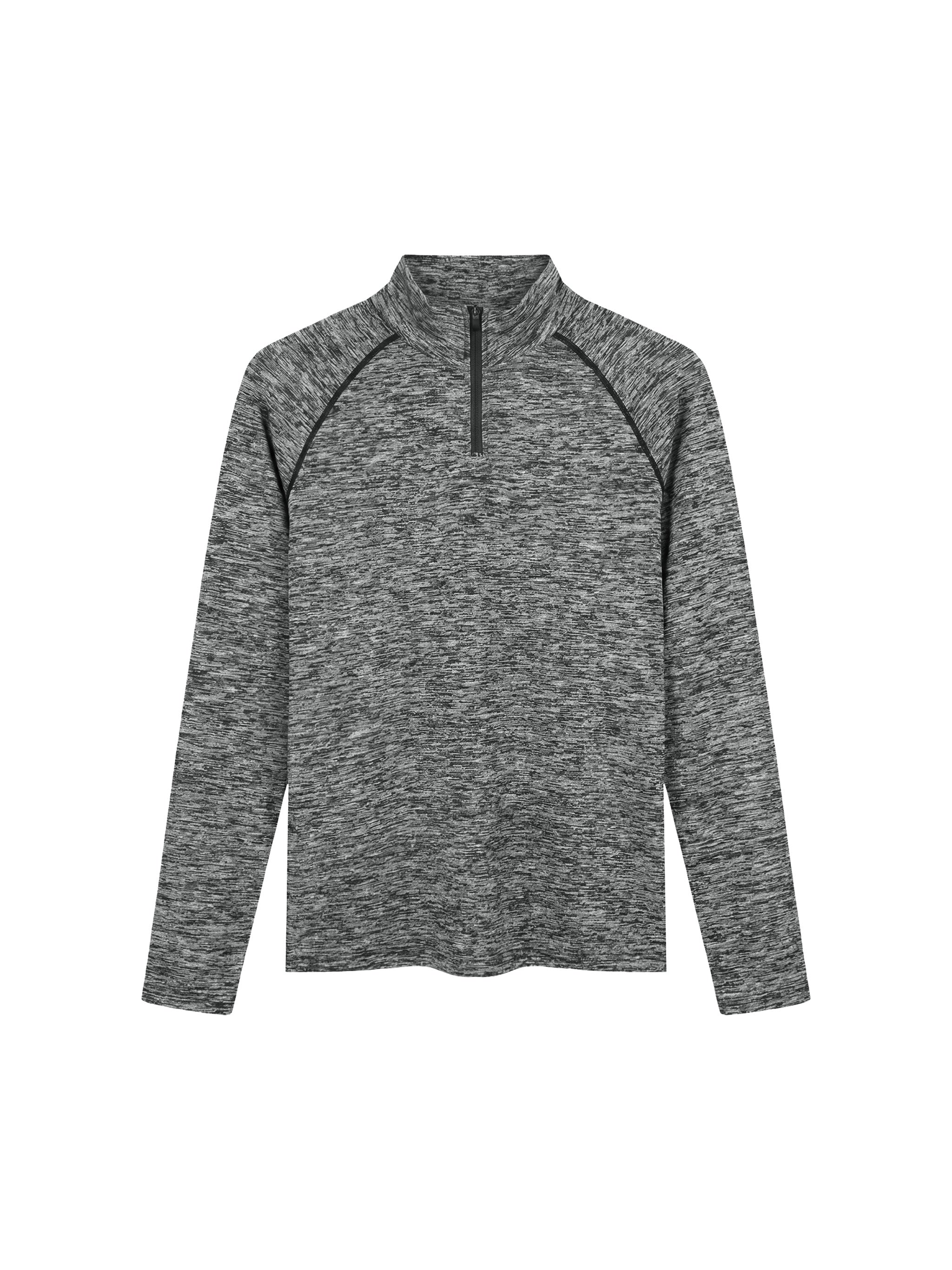 Men's Quarter-Zip Performance Long Sleeve T-Shirt